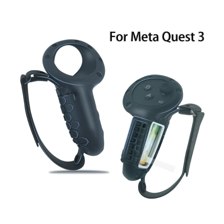 Pour Meta Quest 3 VR Couvre-Pads de Nez Masque Noir, 4pcs /Set, 2pcs /Set