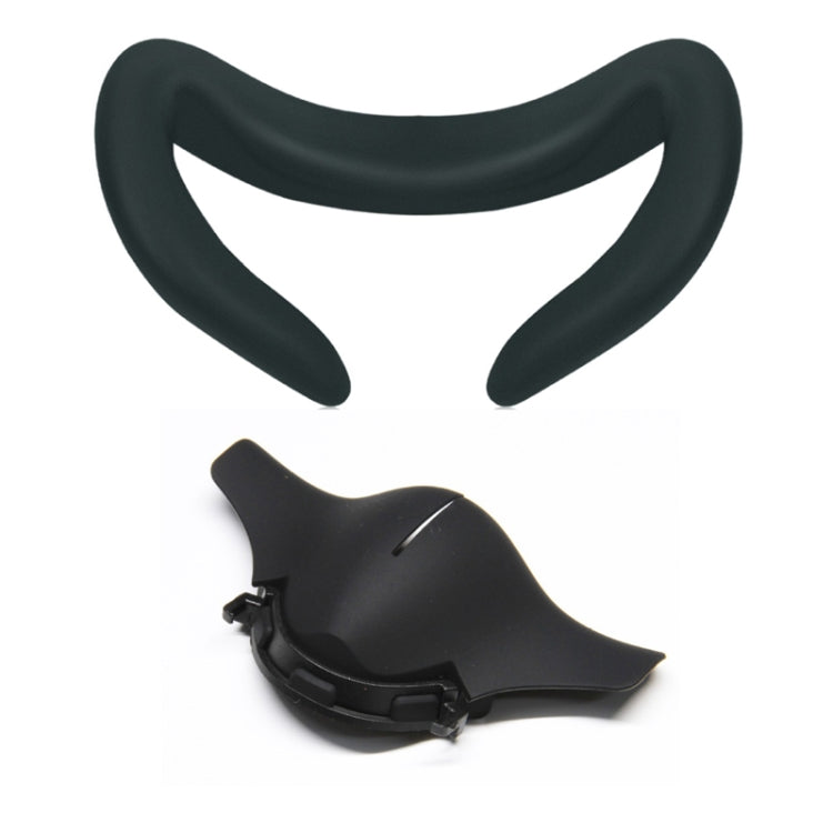 Pour Meta Quest 3 VR Couvre-Pads de Nez Masque Noir, 4pcs /Set, 2pcs /Set