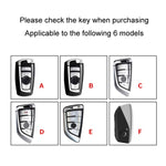 For BMW Car Key Cover Multifunctional Keychain Anti-Lost Number Plate, A, B, C, D, E, F