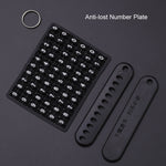 For BMW Car Key Cover Multifunctional Keychain Anti-Lost Number Plate, A, B, C, D, E, F
