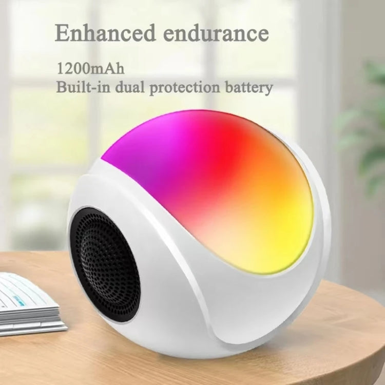 Enceinte Bluetooth mini carte TWS SY-688 avec lumière RGB colorée, SY-688 Blanc