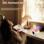 Enceinte Bluetooth mini carte TWS SY-688 avec lumière RGB colorée, SY-688 Blanc