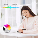 Enceinte Bluetooth mini carte TWS SY-688 avec lumière RGB colorée, SY-688 Blanc