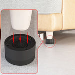 Pieds de machine à laver antidérapants, rehaussants, fixes, amortisseurs, noirs 3,5 cm, noirs 6 cm, noirs 8,5 cm