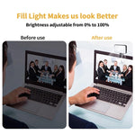 Lumière de remplissage selfie rechargeable à clipser avec 3 températures de couleur pour téléphone, ordinateur portable, tablette, réunion, 24 LED
