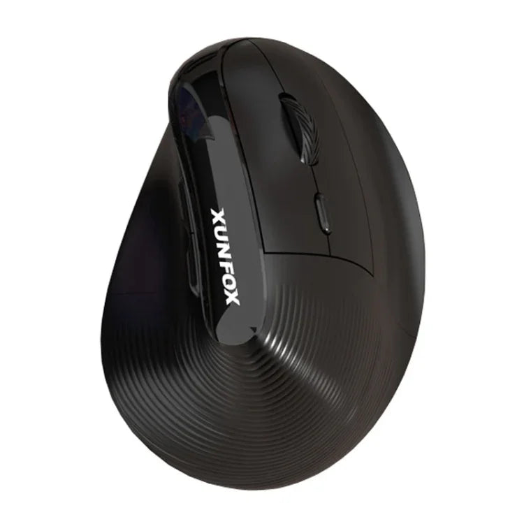 Souris verticale ergonomique sans fil rechargeable double mode XUNSVFOX H5 pour bureau professionnel
