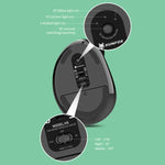 Souris verticale ergonomique sans fil rechargeable double mode XUNSVFOX H5 pour bureau professionnel