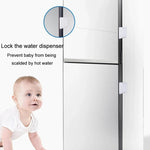 Verrou de sécurité multifonctionnel pour bébé, anti-pincement pour porte, tiroir, réfrigérateur, serrure de réfrigérateur