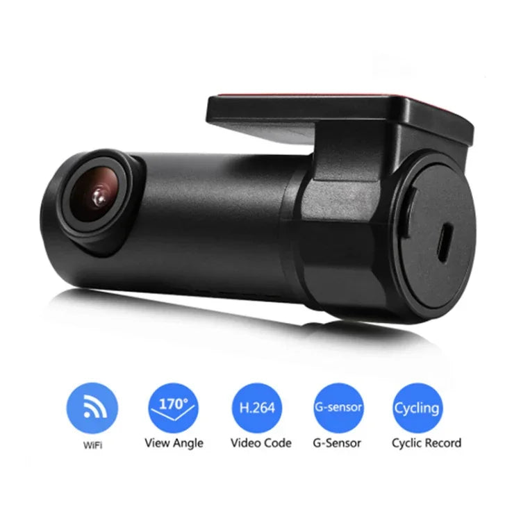 Caméra de tableau de bord Wifi S600 1080P Objectif grand angle 170 degrés Enregistreur de conduite caché pour voiture