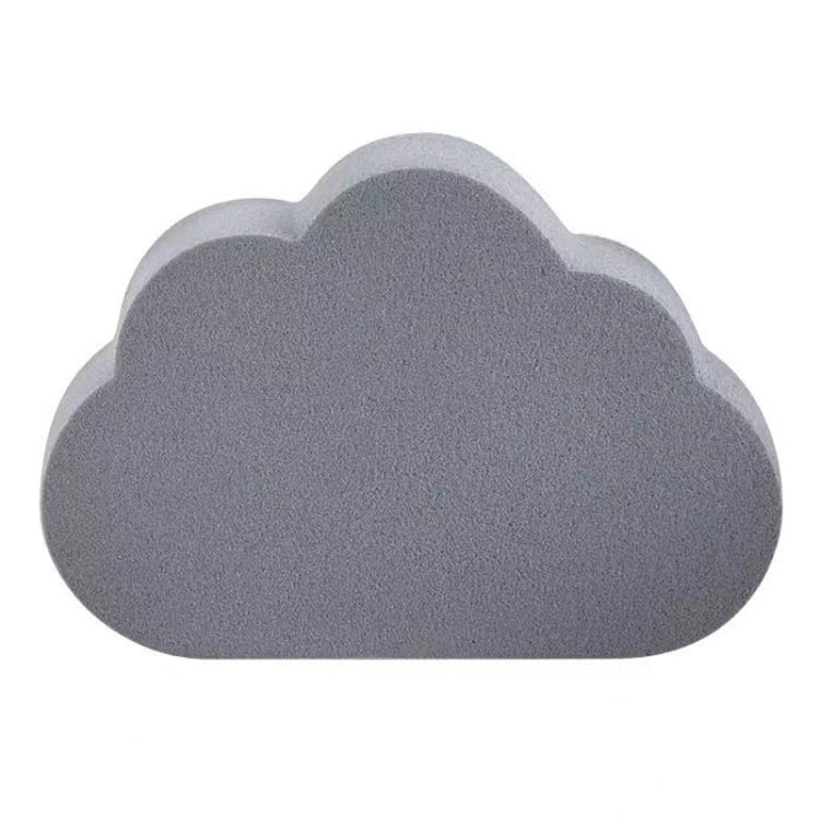 Brosse de nettoyage nuages en éponge absorbante pour lavabo de salle de bain anti-calcaire, gris