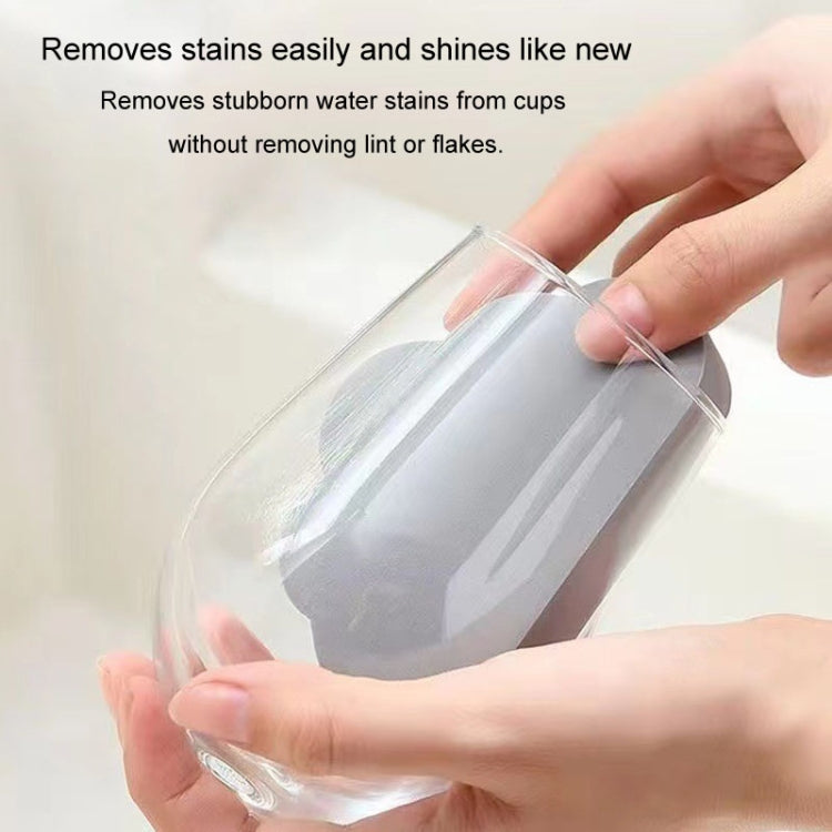 Brosse de nettoyage nuages en éponge absorbante pour lavabo de salle de bain anti-calcaire, gris