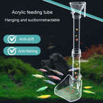 Tube d'alimentation pour aquarium en acrylique, petit tube d'alimentation pour poissons, 13-18cm, 20-32cm