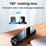 Mrobo D6 Caméra rotative 1080P Enregistreur vidéo avec vision nocturne et clip arrière, sans mémoire, 16 Go, 32 Go, 64 Go, 128 Go
