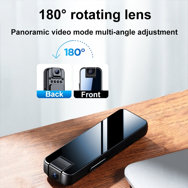 Mrobo D6 Caméra rotative 1080P Enregistreur vidéo avec vision nocturne et clip arrière, sans mémoire, 16 Go, 32 Go, 64 Go, 128 Go