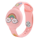 Pour AirTag 2e génération / AirTag 1re génération, bracelet de montre de dessin animé, localisateur, housse de protection en silicone, étui anti-perte