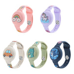 Pour AirTag 2e génération / AirTag 1re génération, bracelet de montre de dessin animé, localisateur, housse de protection en silicone, étui anti-perte