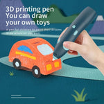 Stylo d'impression graffiti sans fil USB basse température pour enfants, kit de stylo de peinture 3D DIY