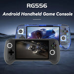 Console de jeu portable ANBERNIC RG556, système Android 13, écran AMOLED 5,48 pouces, Wi-Fi, Bluetooth, 128 Go + 128 Go ou 128 Go + 256 Go