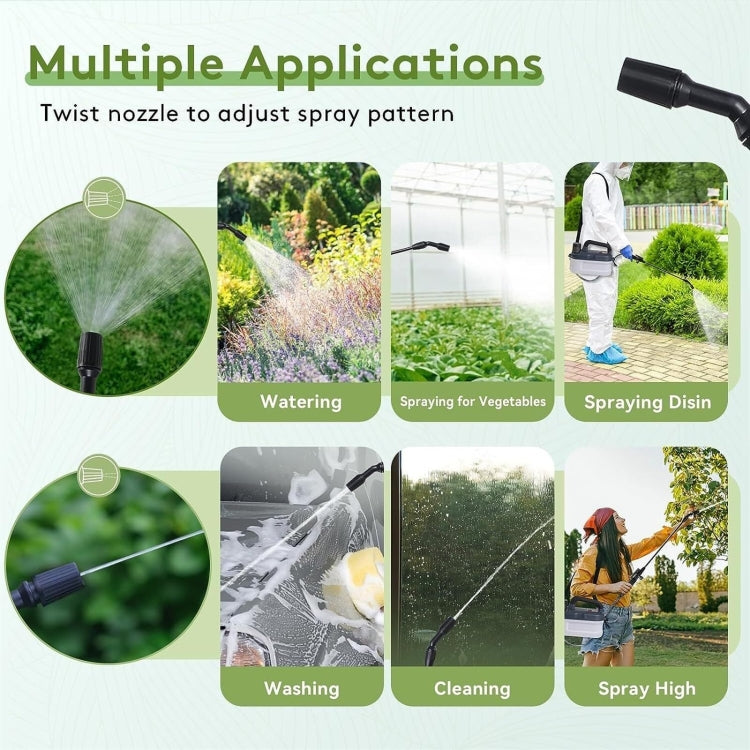 Pulvérisateur électrique 4L, atomiseur agricole avec batterie rechargeable intégrée 2000mAh