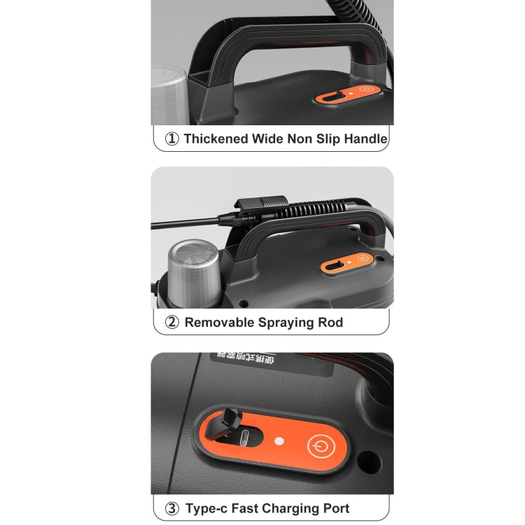 Pulvérisateur électrique 4L, atomiseur agricole avec batterie rechargeable intégrée 2000mAh