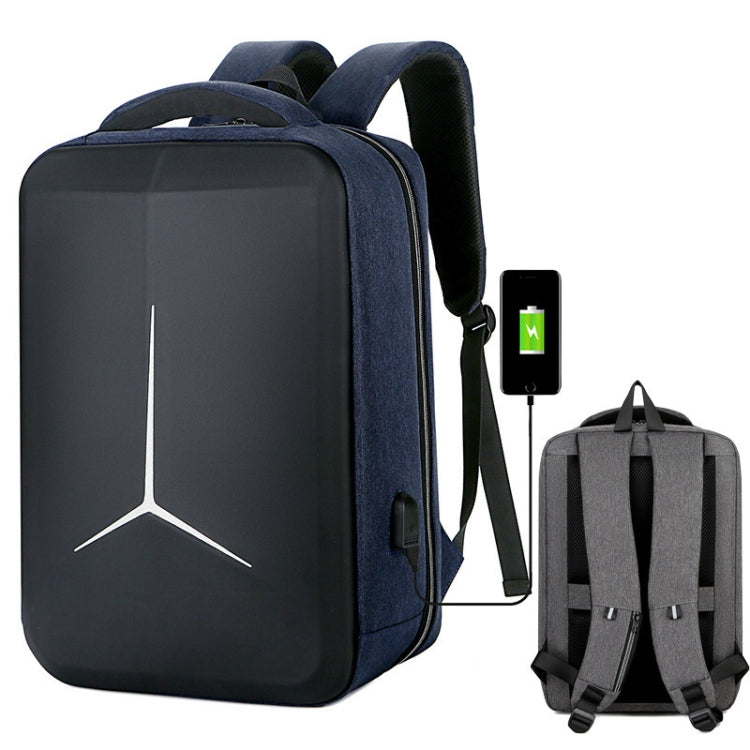 Sac à dos d'affaires sportif multifonction étanche pour ordinateur portable avec port USB, 15 pouces, 17 pouces