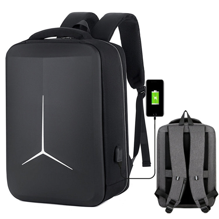 Sac à dos d'affaires sportif multifonction étanche pour ordinateur portable avec port USB, 15 pouces, 17 pouces