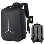 Sac à dos d'affaires sportif multifonction étanche pour ordinateur portable avec port USB, 15 pouces, 17 pouces