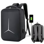 Sac à dos d'affaires sportif multifonction étanche pour ordinateur portable avec port USB, 15 pouces, 17 pouces