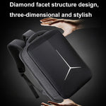 Sac à dos d'affaires sportif multifonction étanche pour ordinateur portable avec port USB, 15 pouces, 17 pouces