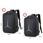 Sac à dos d'affaires sportif multifonction étanche pour ordinateur portable avec port USB, 15 pouces, 17 pouces