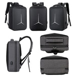 Sac à dos d'affaires sportif multifonction étanche pour ordinateur portable avec port USB, 15 pouces, 17 pouces