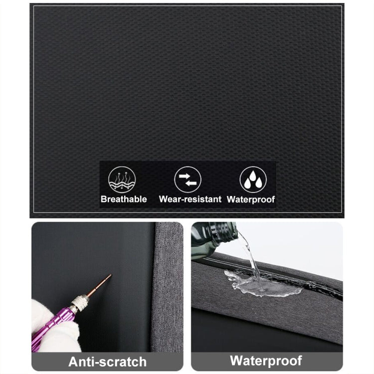 Sac à dos d'affaires sportif multifonction étanche pour ordinateur portable avec port USB, 15 pouces, 17 pouces
