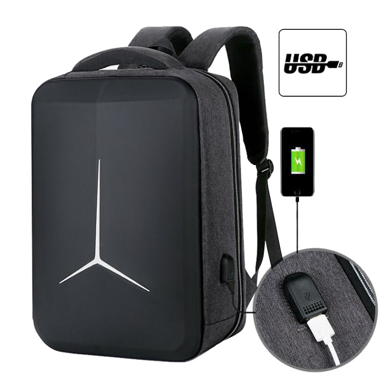 Sac à dos d'affaires sportif multifonction étanche pour ordinateur portable avec port USB, 15 pouces, 17 pouces