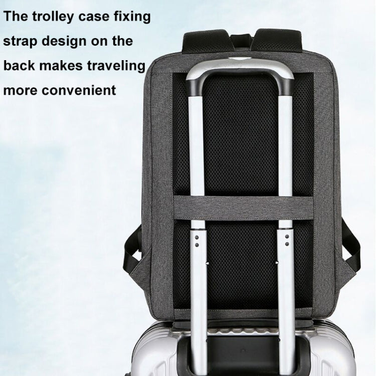 Sac à dos d'affaires sportif multifonction étanche pour ordinateur portable avec port USB, 15 pouces, 17 pouces