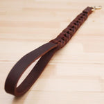 Laisse courte en cuir pour animaux, chaîne de traction pour chien, 1,8x50cm