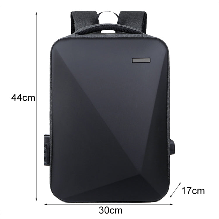 Sac à dos antivol à grande capacité avec serrure à code et port USB, 16 pouces