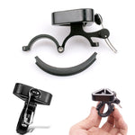 Sonnette universelle pour VTT N+1, sonnette triangulaire en cuivre, anneau clip noir, anneau clip argent, bande en caoutchouc noire, bande en caoutchouc argent
