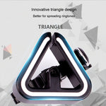 Sonnette universelle pour VTT N+1, sonnette triangulaire en cuivre, anneau clip noir, anneau clip argent, bande en caoutchouc noire, bande en caoutchouc argent