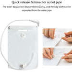 Sac de Bain d'Eau Pliant Portable en PVC 10L pour Camping en Plein Air
