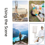 Sac de Bain d'Eau Pliant Portable en PVC 10L pour Camping en Plein Air