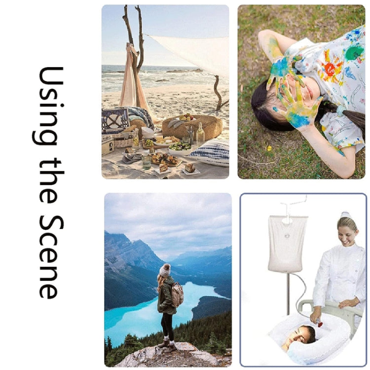 Sac de Bain d'Eau Pliant Portable en PVC 10L pour Camping en Plein Air
