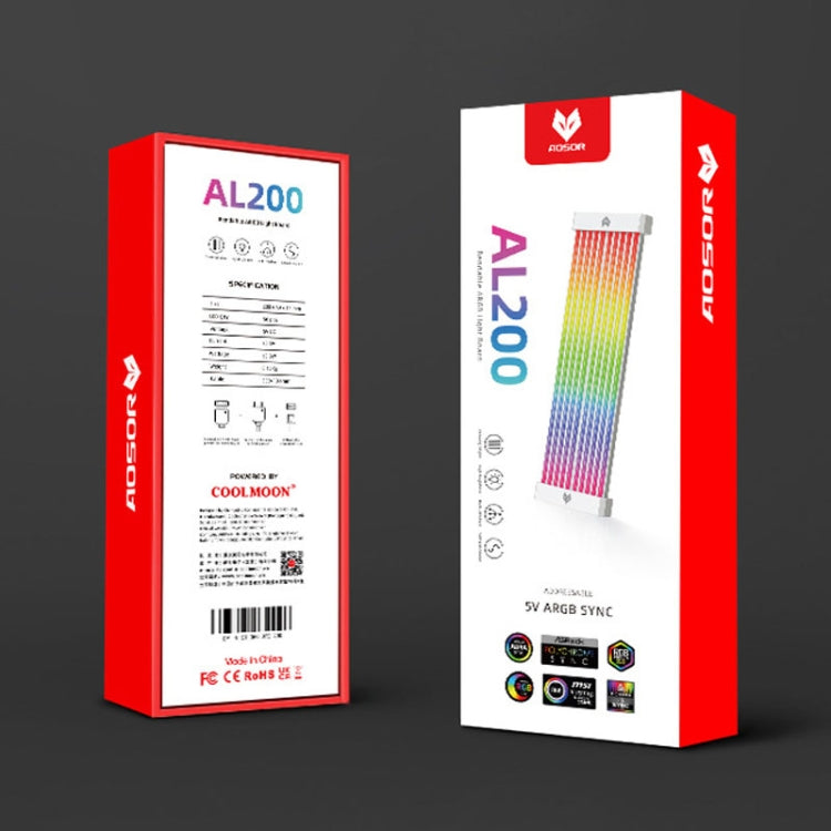 Câble néon AOSOR Al200 Carte mère ordinateur Carte graphique Alimentation Décoration de ligne, AL200