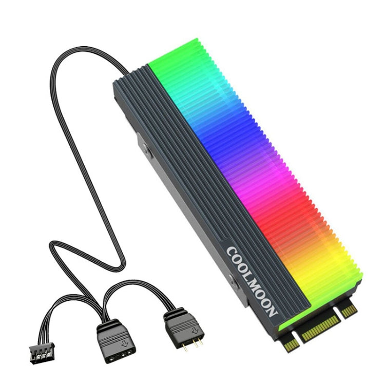 Refroidisseur COOLMOON CM-M2A pour disque SSD M.2 2280 dissipateur thermique 5V ARGB, CM-M2A