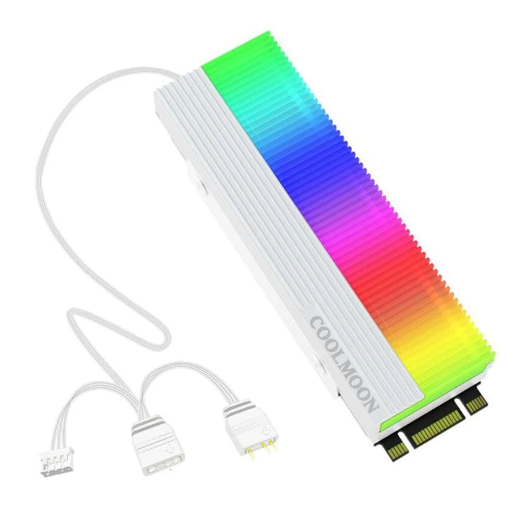 Refroidisseur COOLMOON CM-M2A pour disque SSD M.2 2280 dissipateur thermique 5V ARGB, CM-M2A