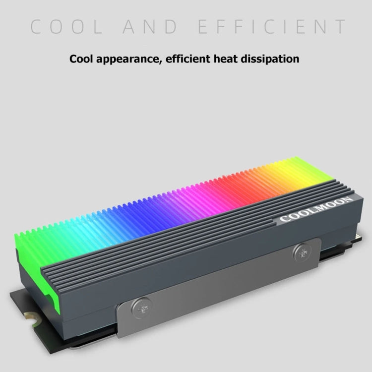 Refroidisseur COOLMOON CM-M2A pour disque SSD M.2 2280 dissipateur thermique 5V ARGB, CM-M2A