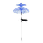 Lampes méduses à fibre optique solaire LED extérieures étanches Décoration de jardin Lumière d'ambiance, étoiles (tube en acier inoxydable), étoiles (tube transparent)