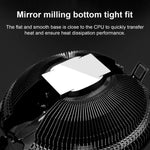 Refroidisseur CPU COOLMOON pour ordinateur de bureau avec changement automatique de couleur, ventilateur de refroidissement silencieux multi-plateforme, CM-BF-RGB