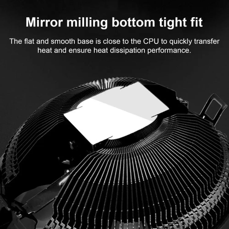 Refroidisseur CPU COOLMOON pour ordinateur de bureau avec changement automatique de couleur, ventilateur de refroidissement silencieux multi-plateforme, CM-BF-RGB