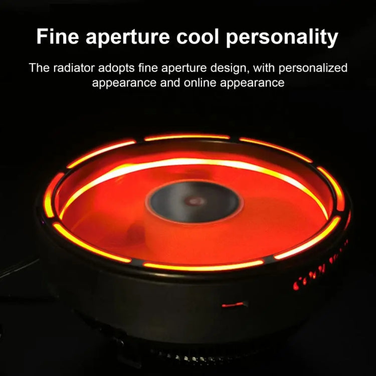 Refroidisseur CPU COOLMOON pour ordinateur de bureau avec changement automatique de couleur, ventilateur de refroidissement silencieux multi-plateforme, CM-BF-RGB