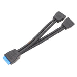 Câble d'extension USB3.0 19 broches pour carte mère d'ordinateur, 21cm 19 broches